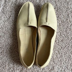 Butter Yellow Prada Flats